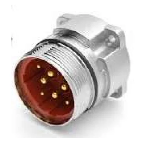 M40 Male Straight 6-Pin Field Wireable Crimp Connector — CPM40-S06CA0-CR | Katlax